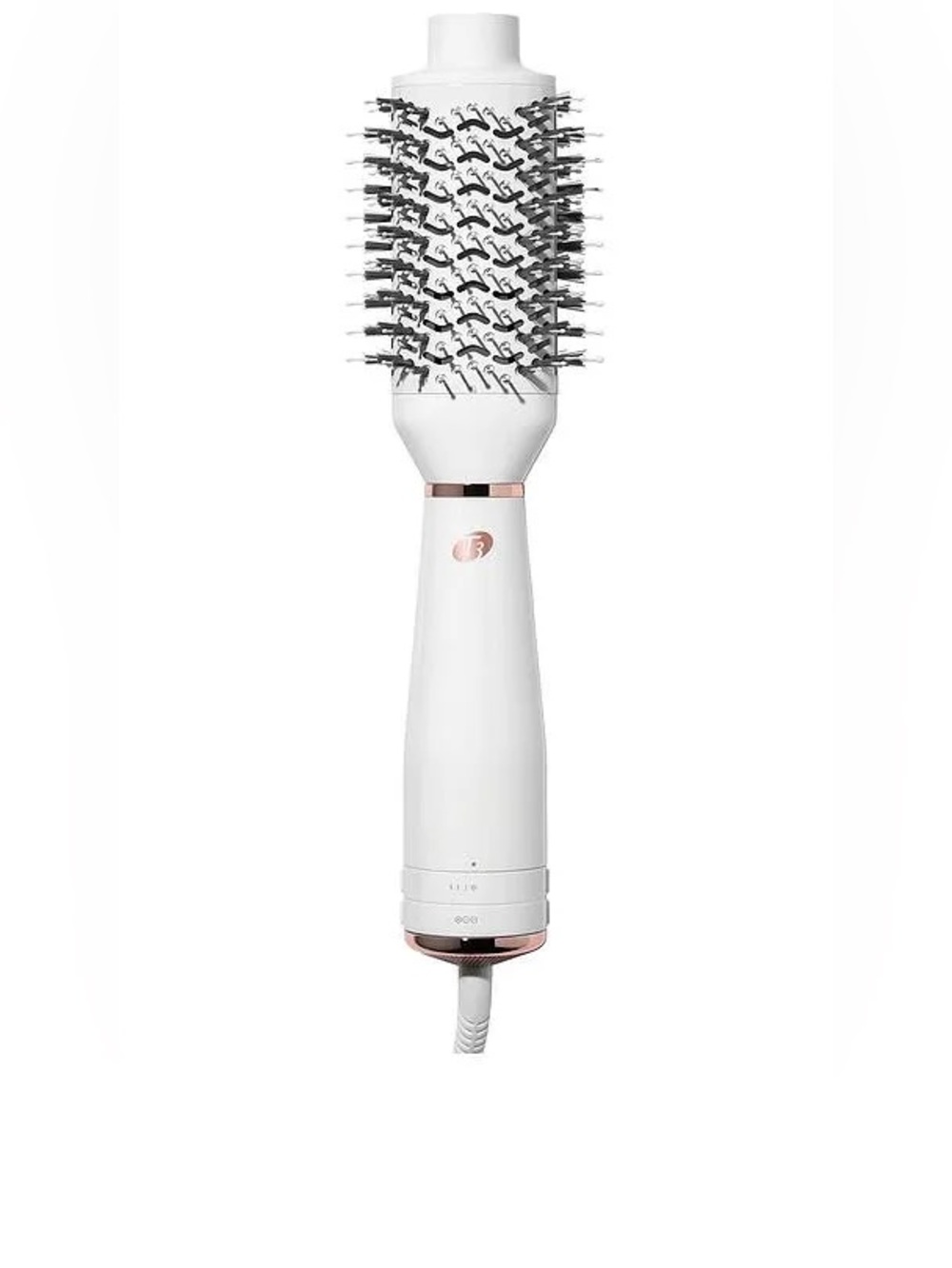T3 Airebrush Blow Dry Brush - White and Rose Gold Hot Air Round Brush Styler